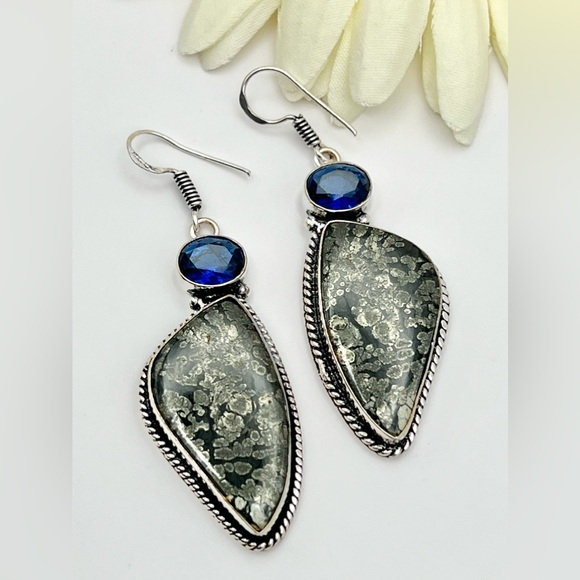 APACHE PYRITE EARRINGS - Picture 8 of 9